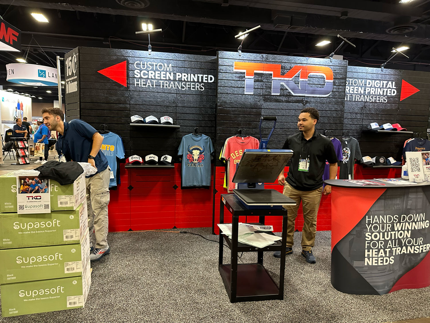 Founded in 2021 by husband and wife Christian and Dayana Zarate, TKO Custom Heat Transfers is a heat transfer provider and heat press distributor based in Pompano Beach, Florida. The company’s direct-to-film transfer is available for high-quality, short runs.
