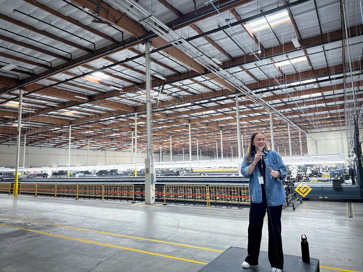 Megan Spire said the Commerce facility is “one of the largest and most technically advanced cutting centers in the western hemisphere.”