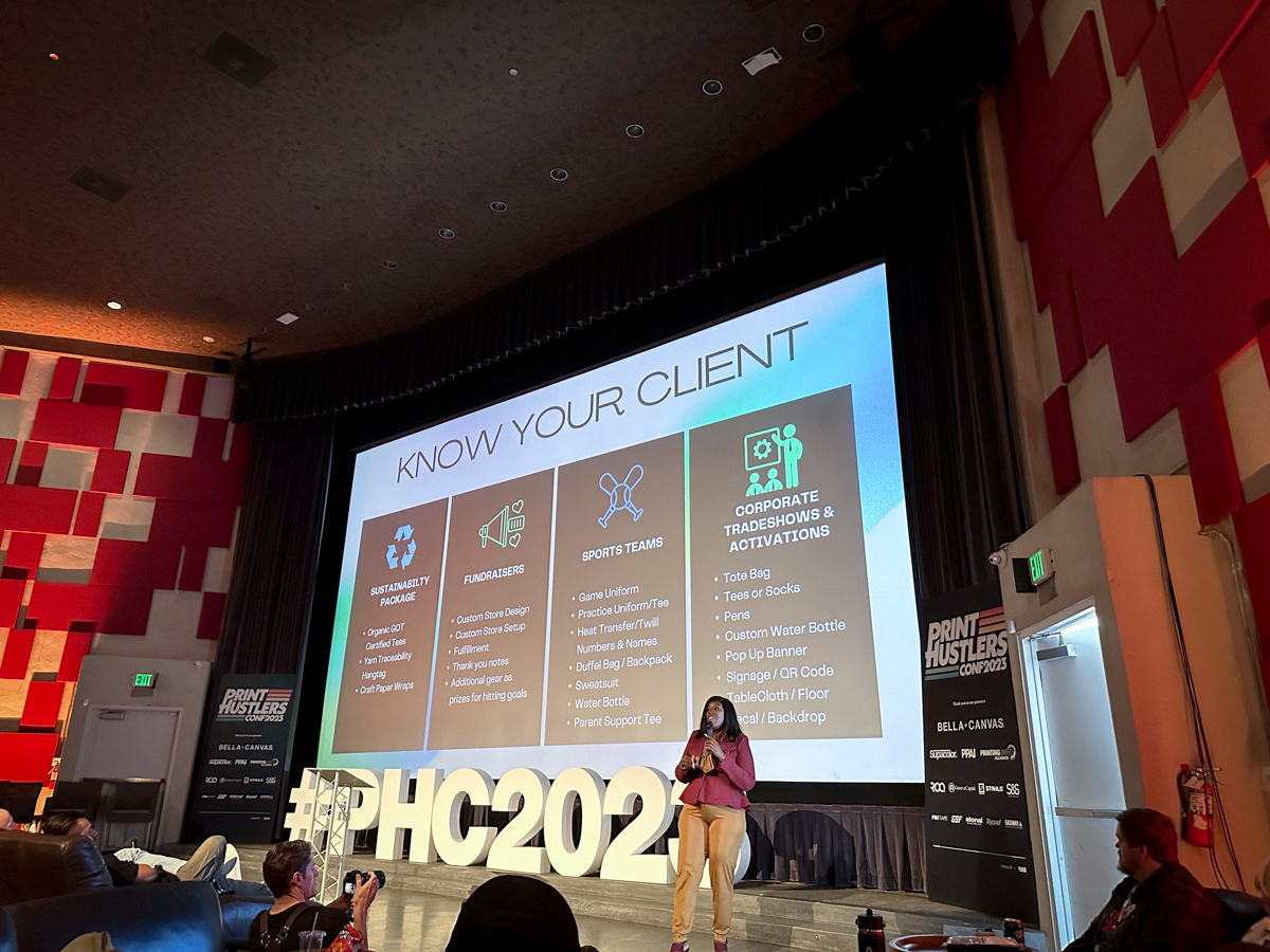 Kesney Muhammad of Big Printing shared a modern way to automate the sales process with package deals. Her “standard, premium, and luxury” packages create benefits like improved customer experience, faster quote turnaround, increased sales and profitability, and easier training. “Upgrades and customization is where the profit is,” she said.