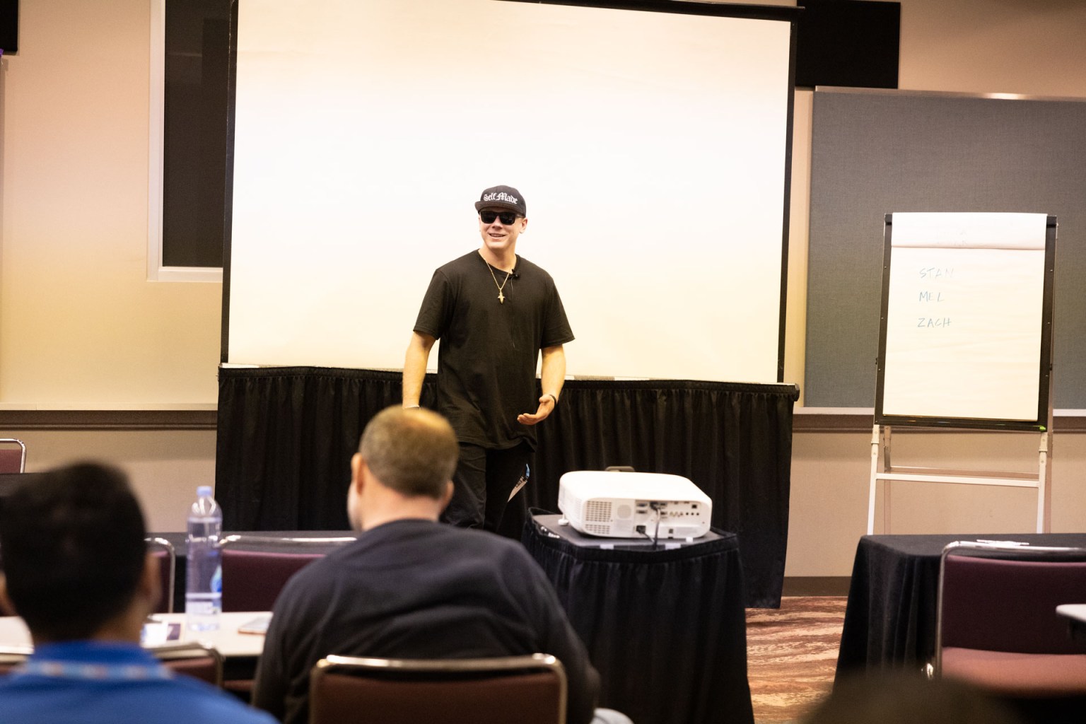 Zach Achorn of Selfmade Designs led a session touting the benefits of self-education, mentorship, and community.