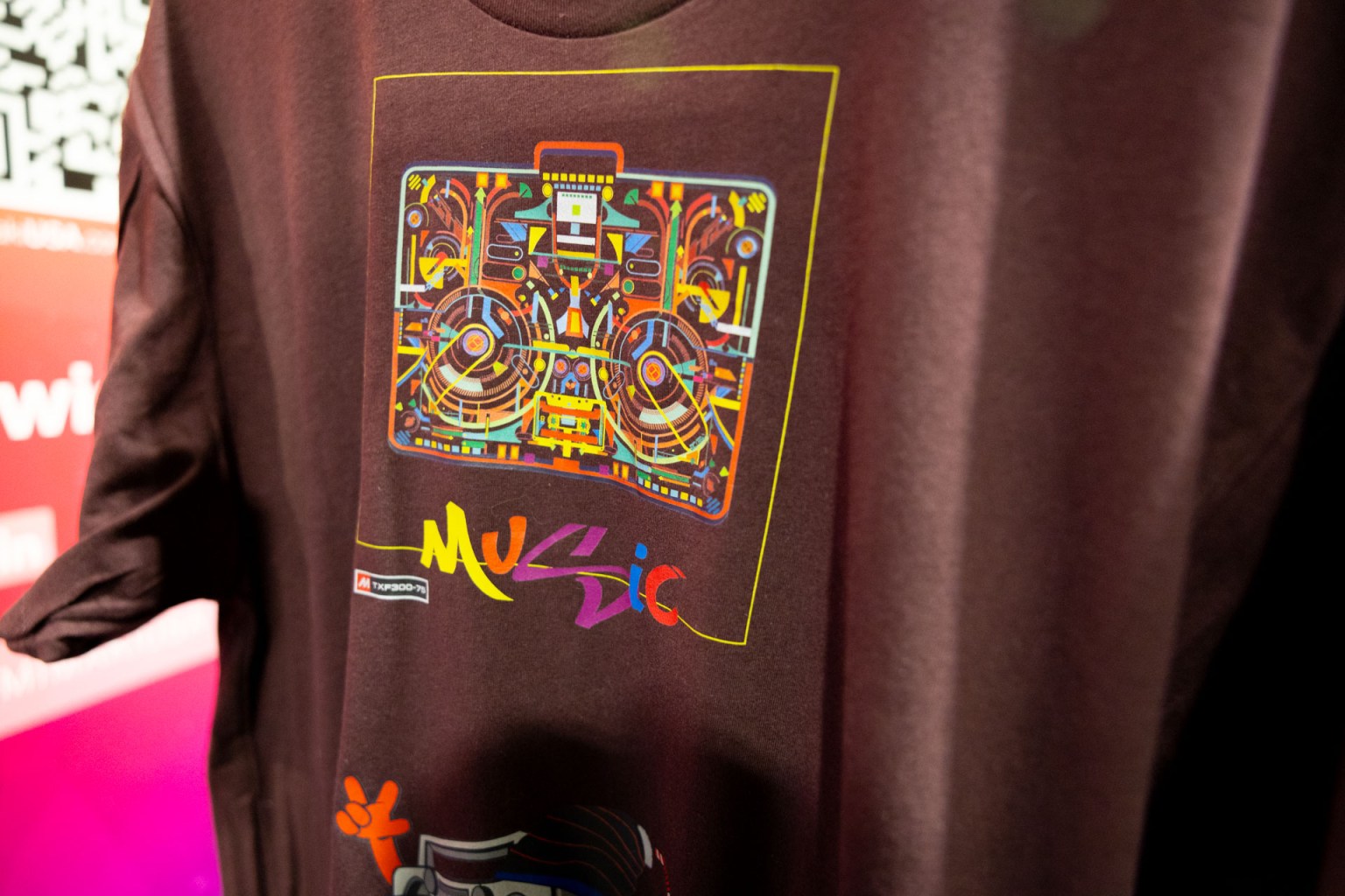 An example of a DTF printed shirt via the Mimaki TxF300-75 DTF Printer.