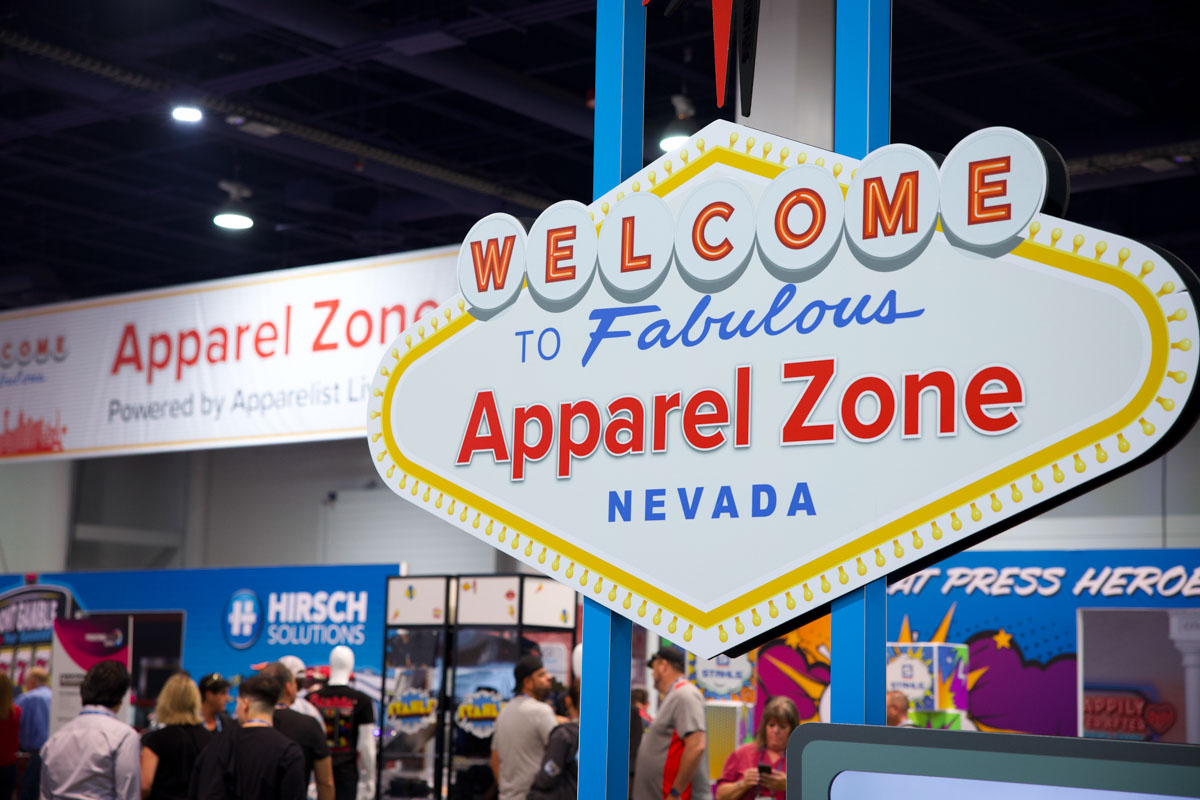 The Apparel Zone turned into old-school Vegas with a vintage car, milkshakes, and spaces like barbershops and dive bars.