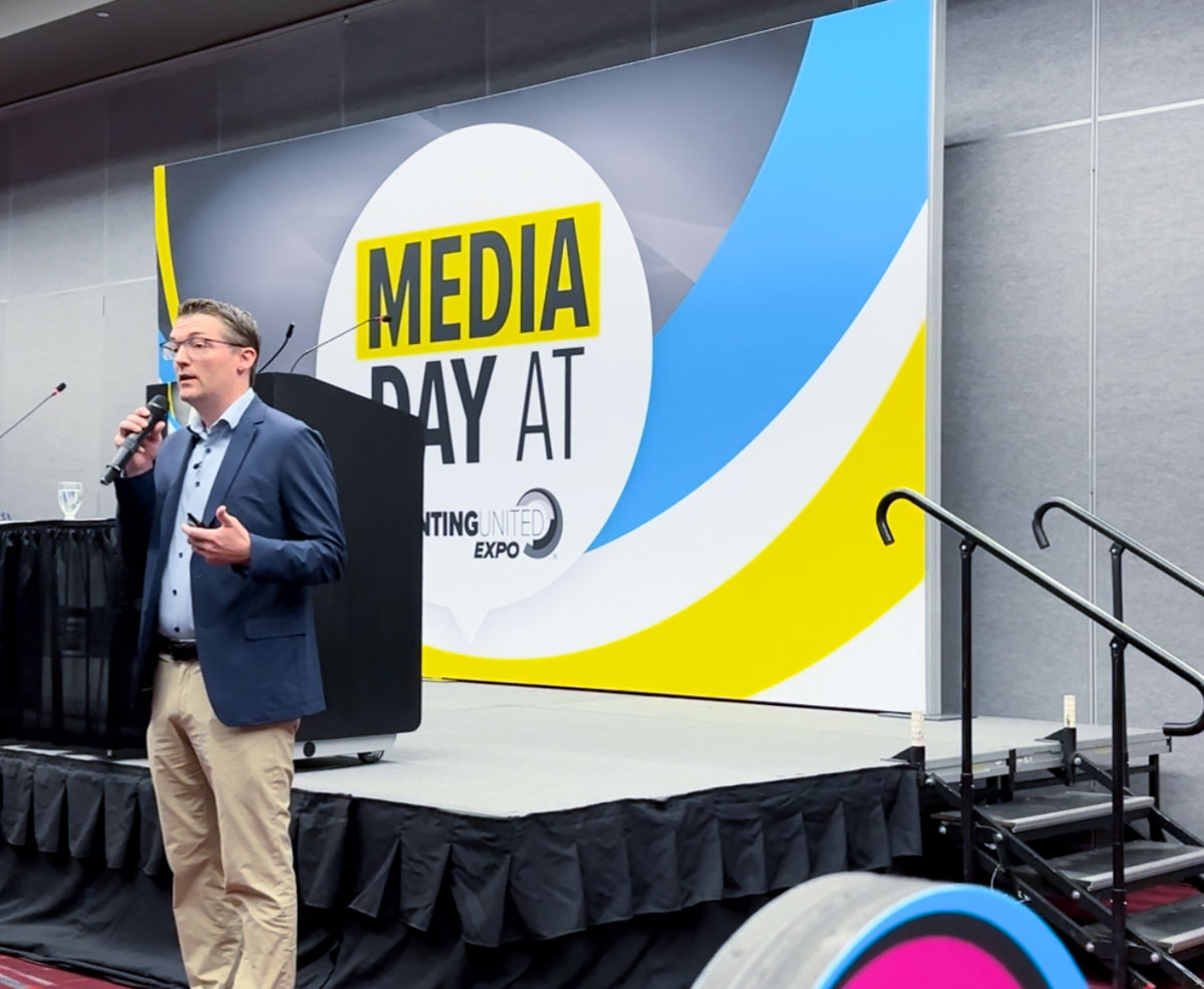 Josh Ellsworth EVP, of Sales & Marketing at Stahls’, shared new products and updates on Fulfill Engine. Read our recap of his session “Integrating DTF into Your Business: What you Need to Know to Get Started,” at Impressions Expo here.