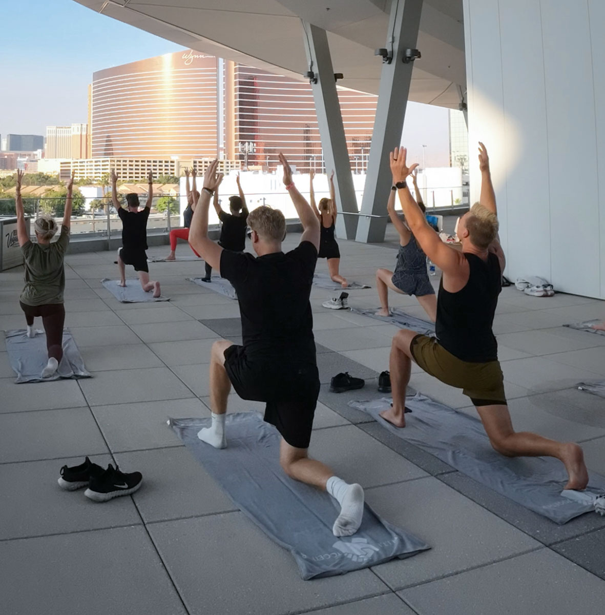 U.N.I.T.E. Together hosted a yoga session prior to the first day of the show. Donations were taken for students involved in SkillsUSA.