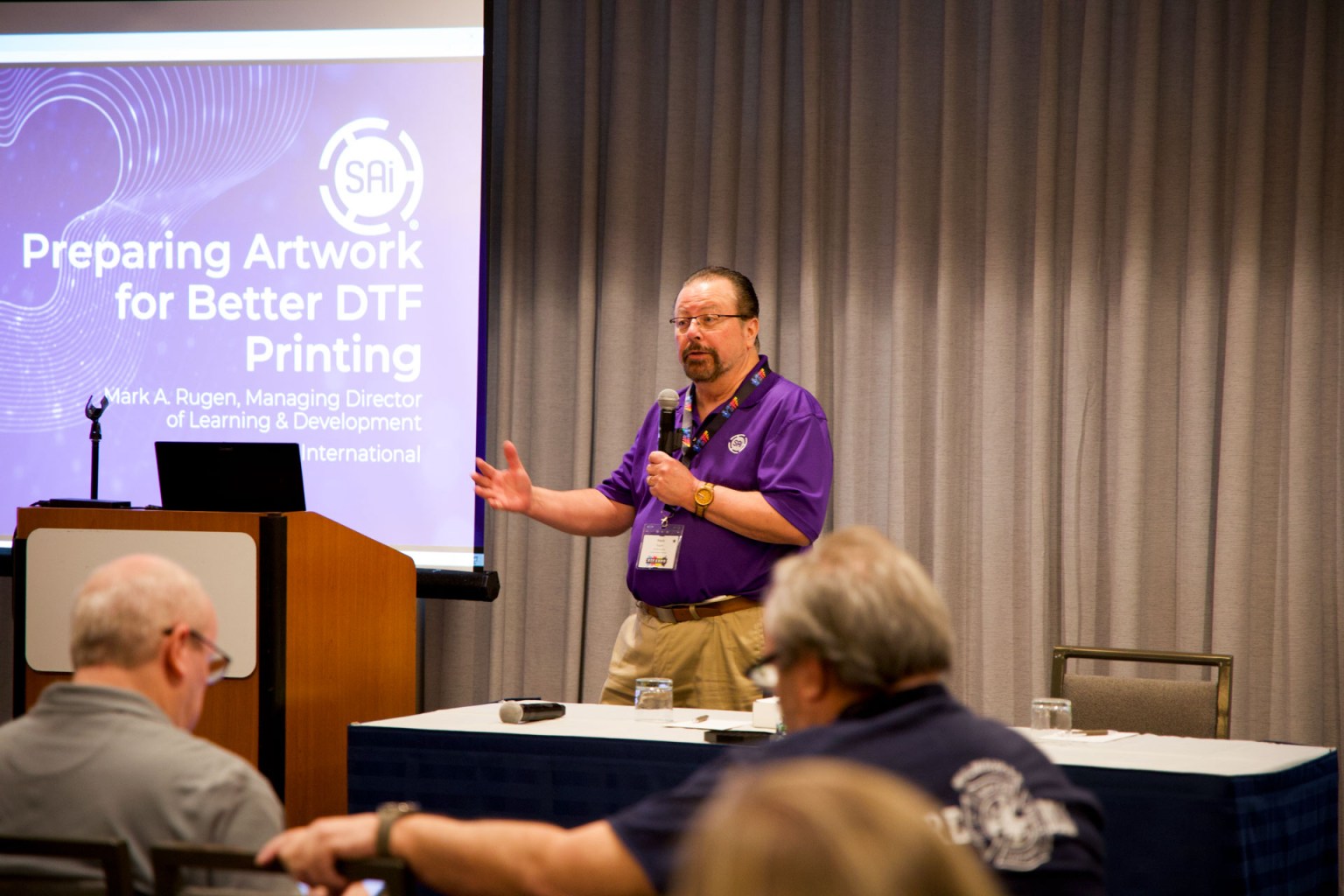 Mark Rugen highlighted the importance of education and training when it comes to preparing your artwork for print.