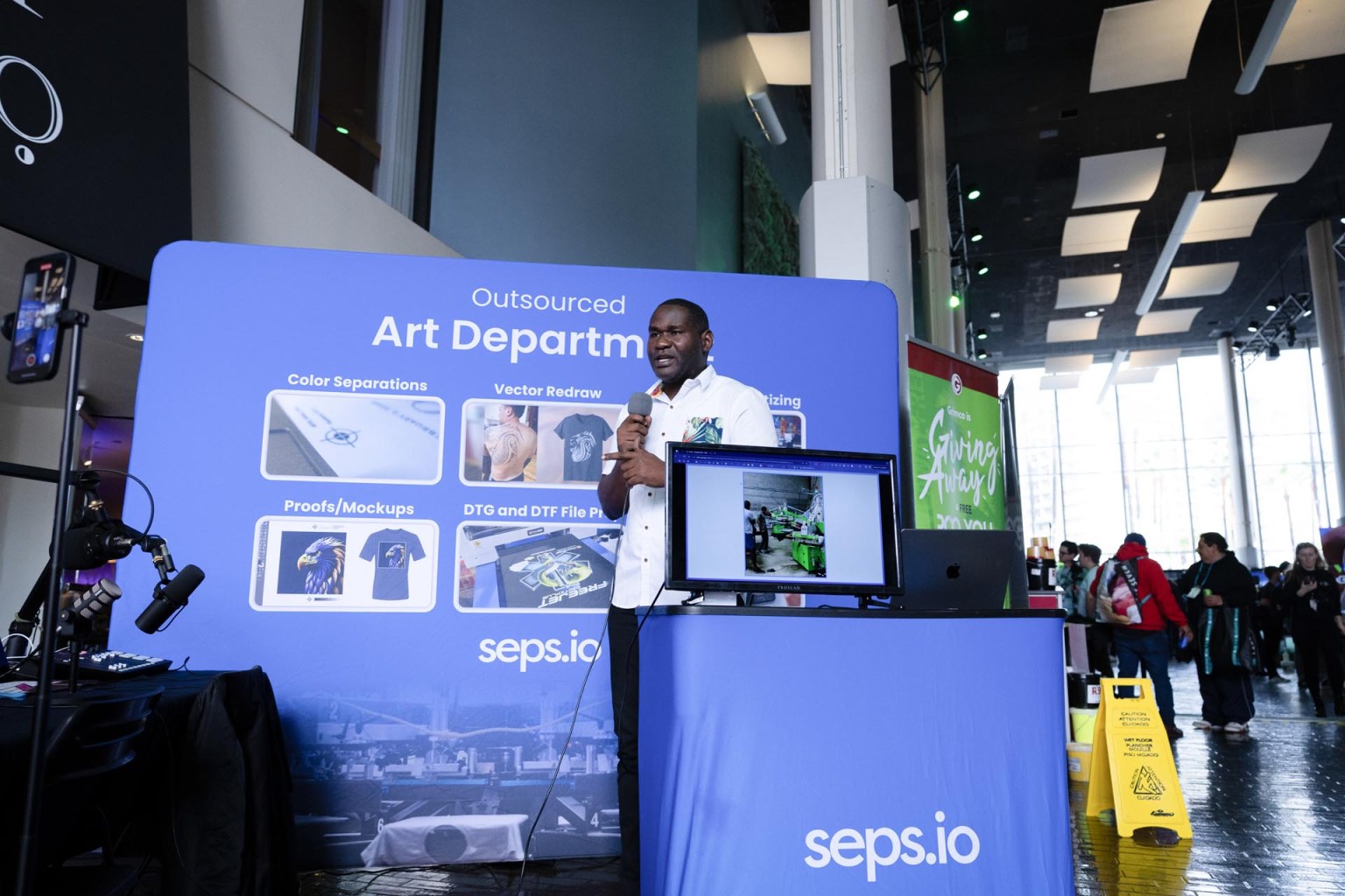 Gavin StGeorges of seps.io shares the benefits of outsourcing your art department. Gavin is also the co-host of Building Your T-Shirt Empire Podcast with Cole Lundstrom. Watch the latest episode from the Impressions Long Beach show floor with DTF Printing Editor-in-Chief Adrienne Palmer here.