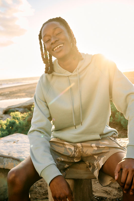 Allmade Unisex Organic CVC Fleece Pullover Hoodie