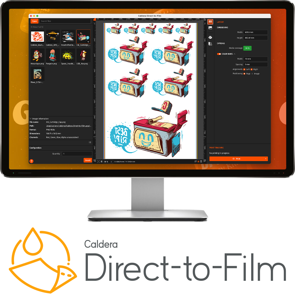 Caldera Direct-to-Film Software