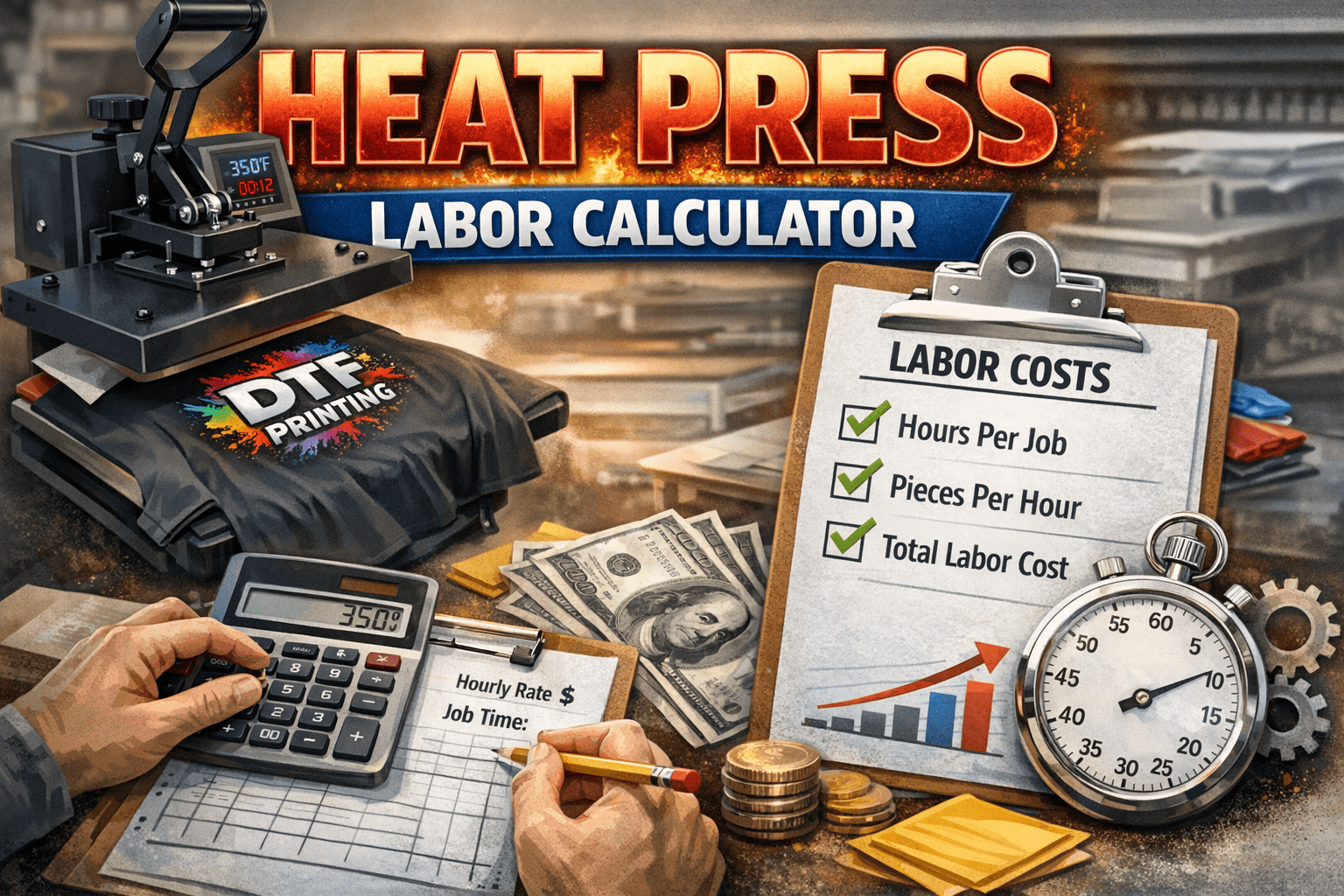 New Tool: Heat Press Labor Calculator