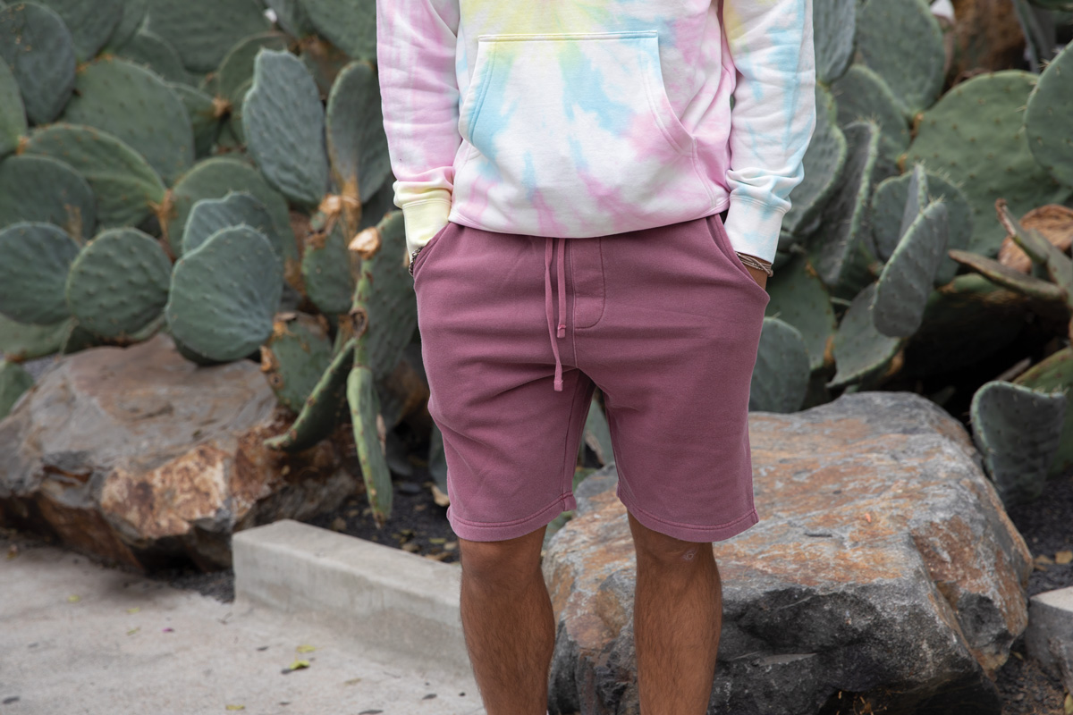 Independent Trading Co. PRM50STPD Men’s Pigment-Dyed Fleece Short