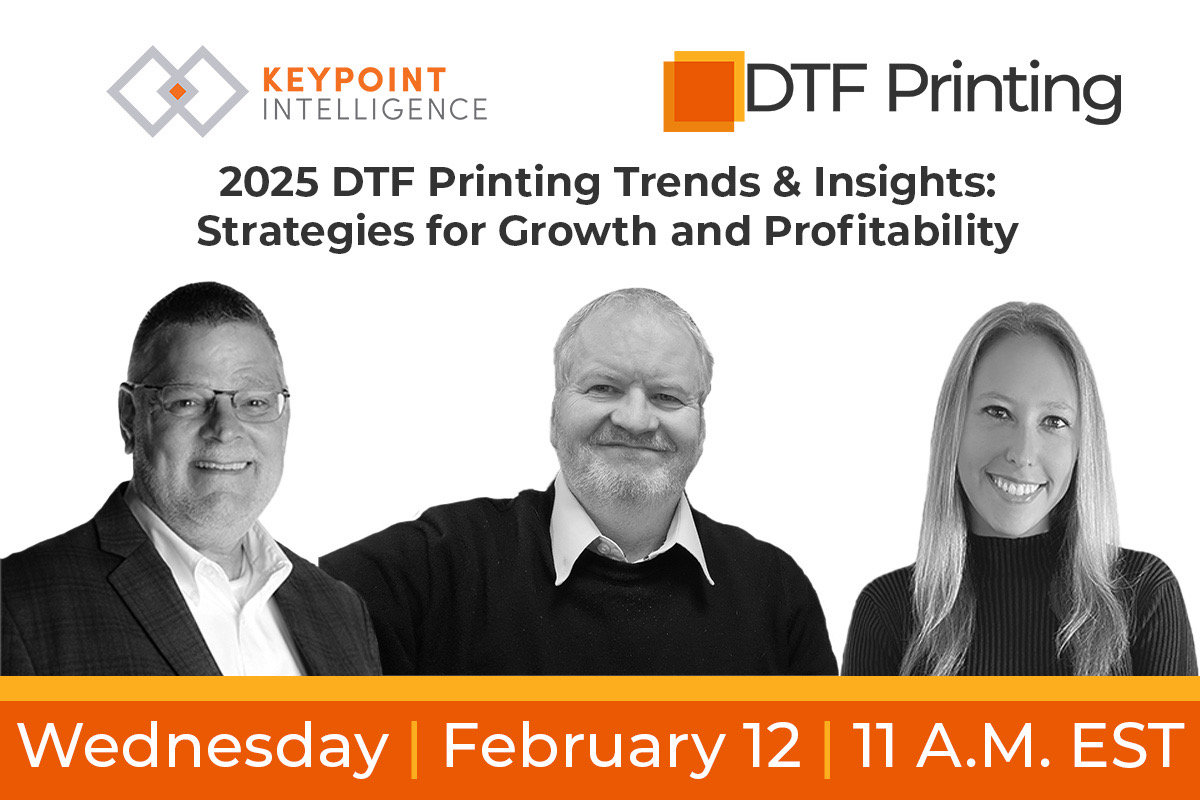 Keypoint Intelligence and DTF Printing Partner for Live Webinar