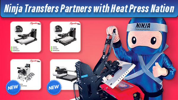 Ninja Transfers Partners with Heat Press Nation to Bring Pro-Quality Heat Presses Directly to Customers