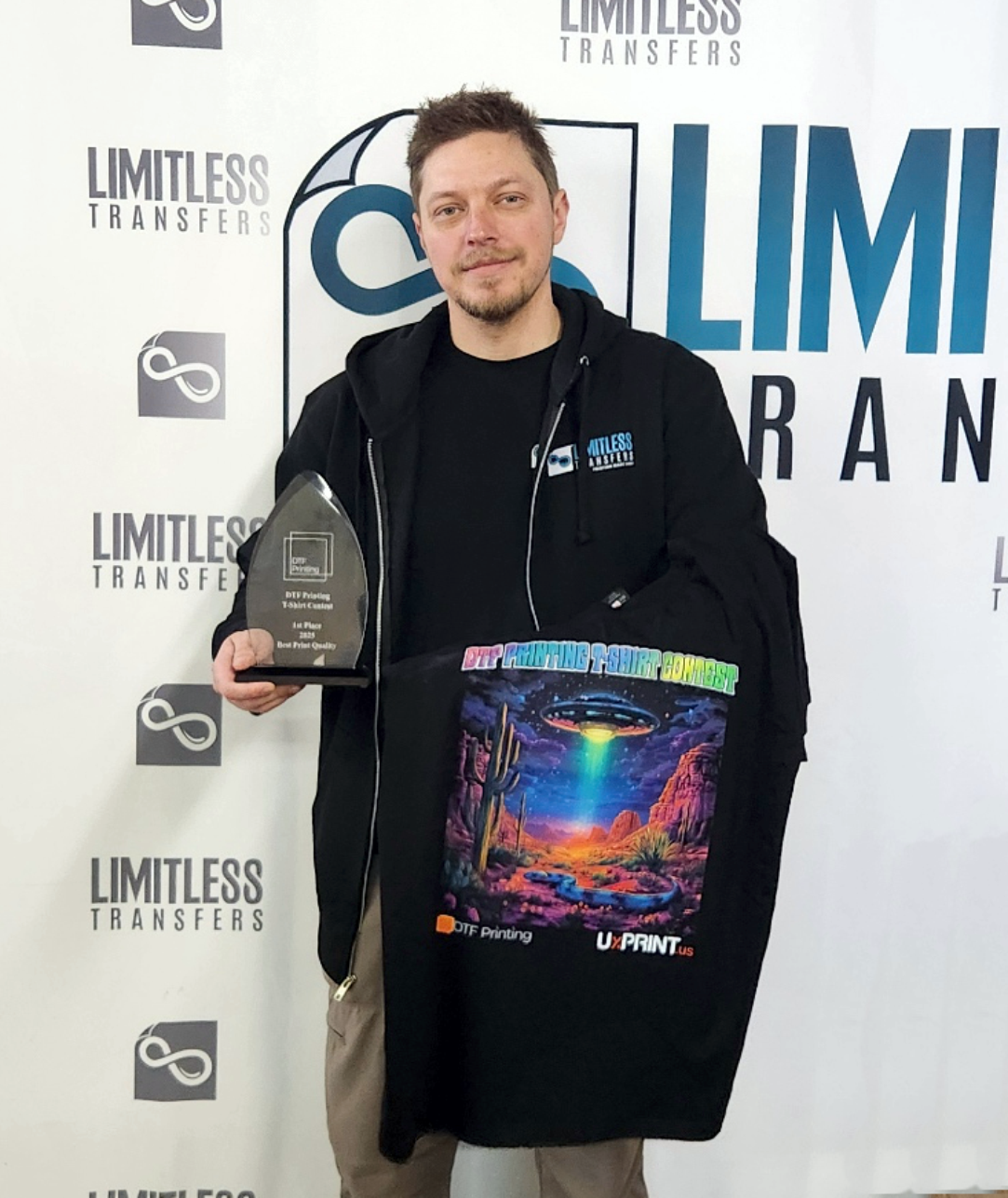 Spencer Chernoff of Limitless Transfers Wins Third DTF Printing T-Shirt Contest
