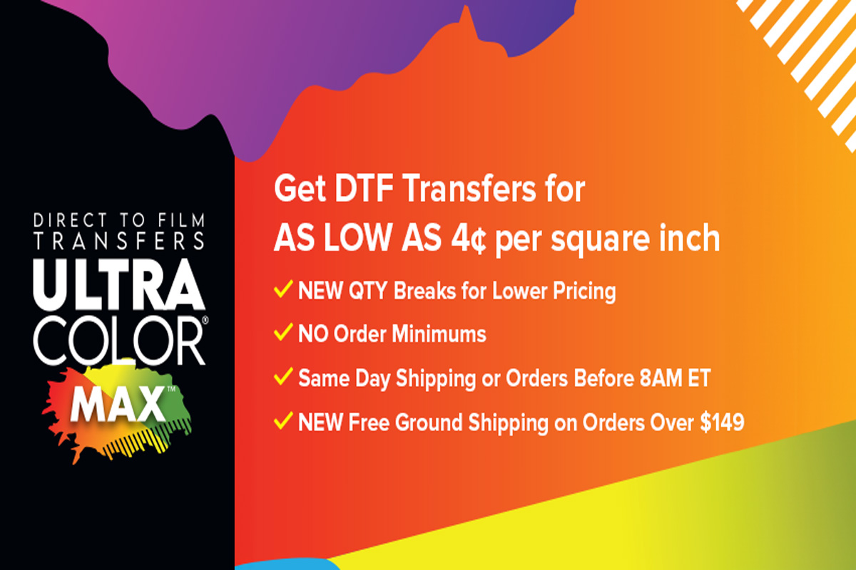 Stahls’ Lowers Pricing for UltraColor Max DTF Transfers