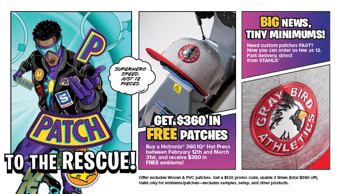 Stahls’ Offers $360 for Purchase of Hotronix 360 IQ Hat Press